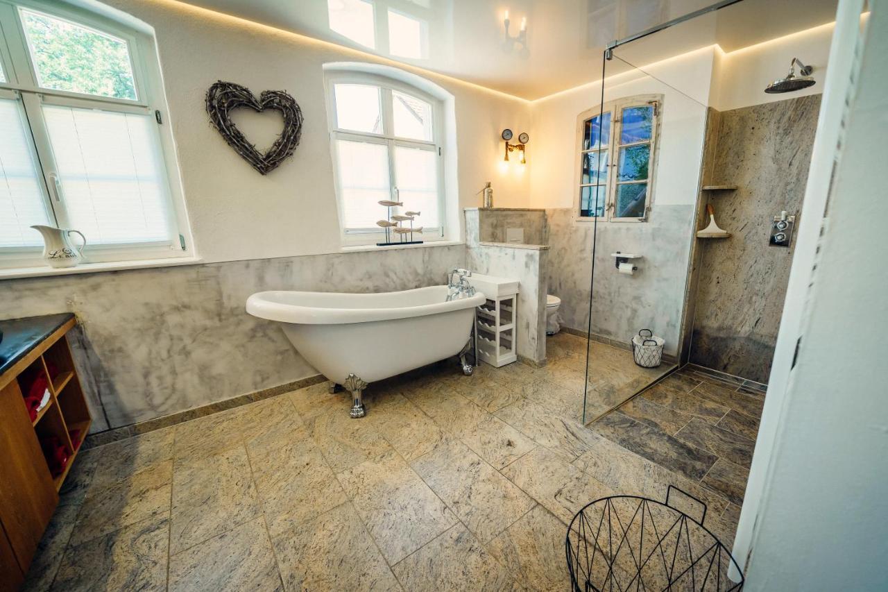 Alte Schmiede Mit Sauna, Pool Und Whirpool Im Aussenbereich Schoenstes Ferienhaus Der Lausitz Elsterheide 외부 사진